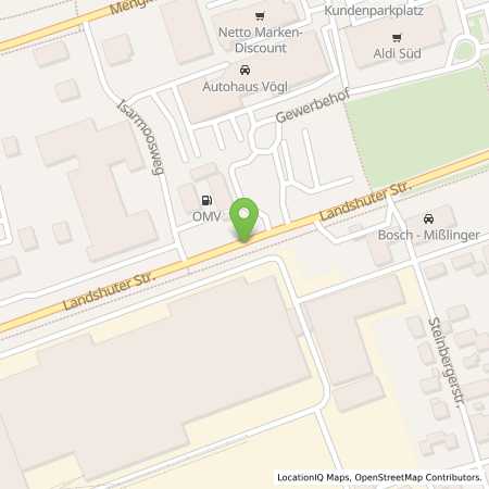 Standortübersicht der Erdgas (CNG) Tankstelle: OMV Tankstelle in 84130, Dingolfing
