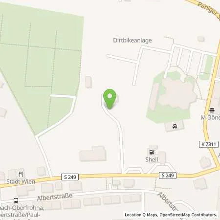 Standortübersicht der Tankstelle Betriebshoftankstelle (Automatentankstelle) in 09212 Limbach-Oberfrohna