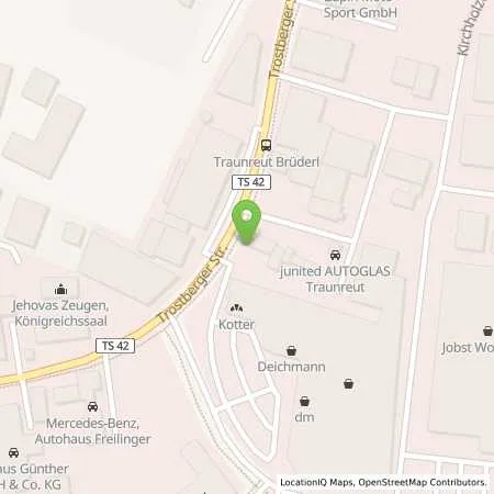 Standortübersicht der Tankstelle BayWa Tankstelle in 83301 Traunreut