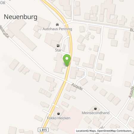 Standortübersicht der Erdgas (CNG) Tankstelle: Esso Station in 26340, Zetel-Neuenburg
