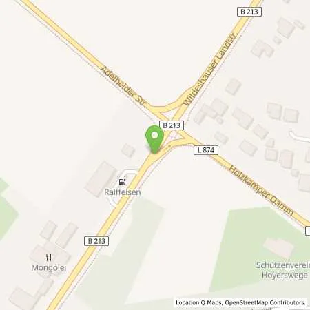 Standortübersicht der Tankstelle Esso Station in 27777 Ganderkesee