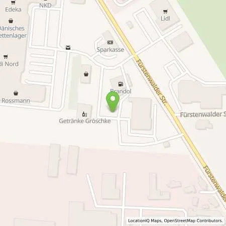 Standortübersicht der Tankstelle BRANDOL Tankstelle in 15848 Beeskow