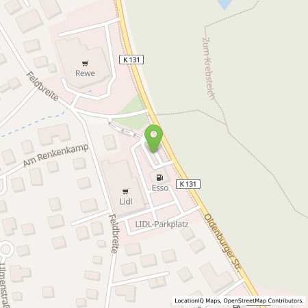 Standortübersicht der Erdgas (CNG) Tankstelle: Esso Station in 26180, Rastede
