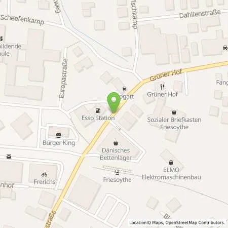 Standortübersicht der Tankstelle Esso Station in 26169 Friesoythe