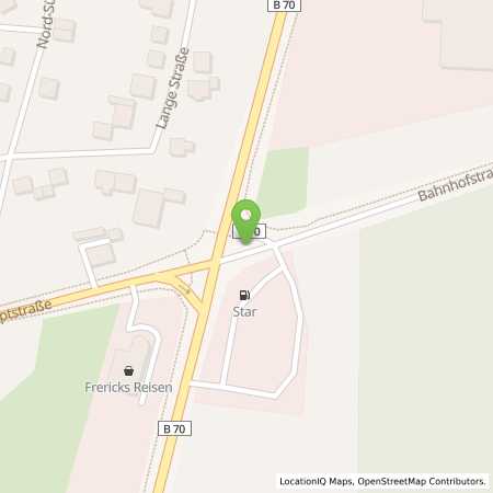 Standortübersicht der Erdgas (CNG) Tankstelle: Star Tankstelle in 26892, Dörpen
