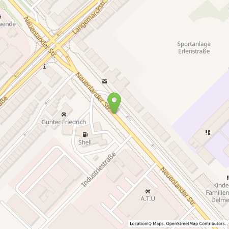 Standortübersicht der Erdgas (CNG) Tankstelle: Shell Station Bremen-Neustadt in 28199, Bremen
