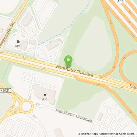 Standortübersicht der Tankstelle Aral Station in 15370 Vogelsdorf