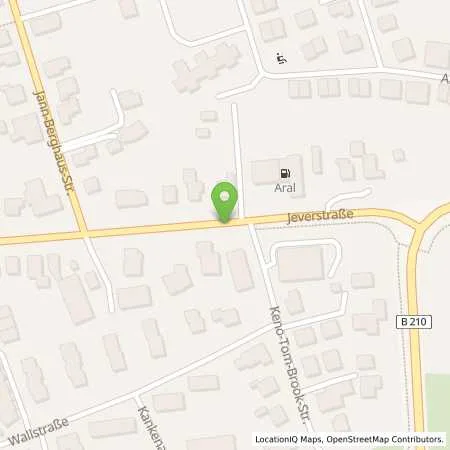 Standortübersicht der Tankstelle Aral Station in 26409 Wittmund