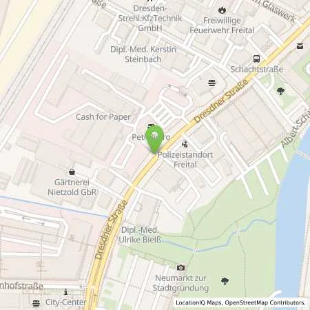 Standortübersicht der Tankstelle Aral Station in 01705 Freital