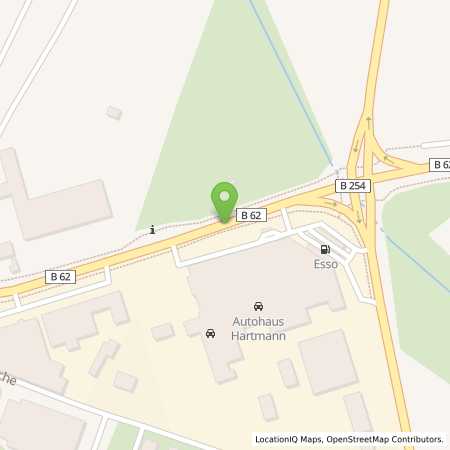 Standortübersicht der Erdgas (CNG) Tankstelle: Esso Station in 36304, Alsfeld
