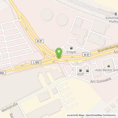 Standortübersicht der Tankstelle Betriebshoftankstelle (Automatentankstelle) in 67663 Kaiserslautern