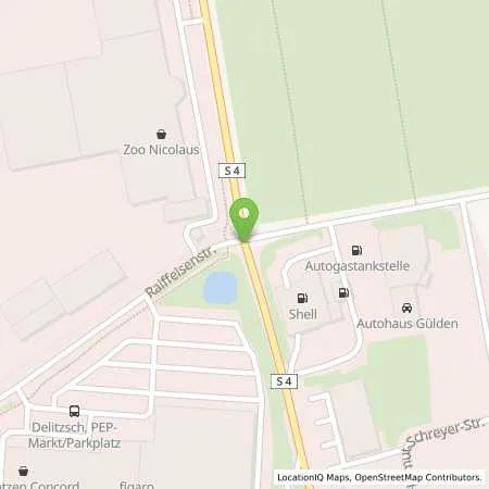Standortübersicht der Tankstelle Shell Station in 04509 Delitzsch