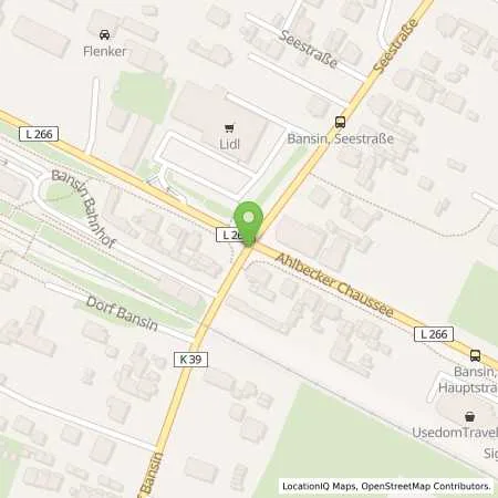 Standortübersicht der Tankstelle OIL Tankstelle (Automatentankstelle) in 17429 Seebad Heringsdorf