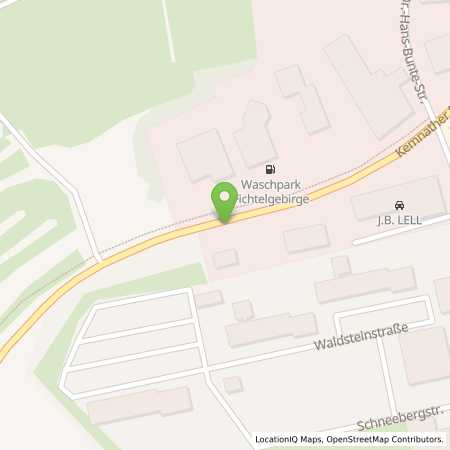 Standortübersicht der Erdgas (CNG) Tankstelle: Freie Tankstelle am Waschpark Fichtelgebirge (Automatentankstelle) in 95632, Wunsiedel
