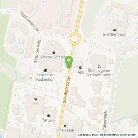 Standortübersicht der Tankstelle Aral Station in 33803 Steinhagen
