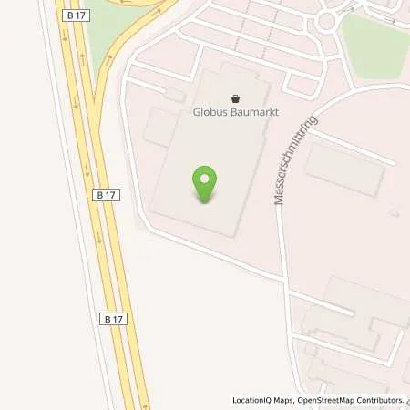 Standortübersicht der Tankstelle Globus Markt (Automatentankstelle) in 86343 Königsbrunn