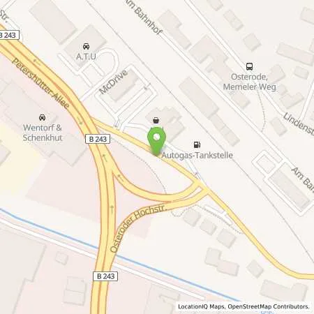 Standortübersicht der Tankstelle Aral Station in 37520 Osterode/ Harz
