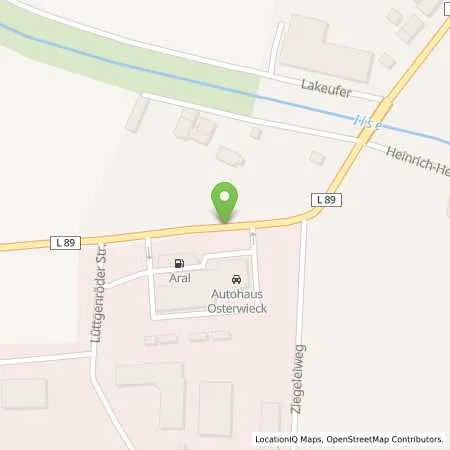 Standortübersicht der Tankstelle Aral Station Autohaus Osterwieck in 38835 Osterwieck