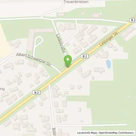 Standortübersicht der Tankstelle Betriebshoftankstelle beim Autohaus Borchardt (Automatentankstelle) in 14929 Treuenbrietzen