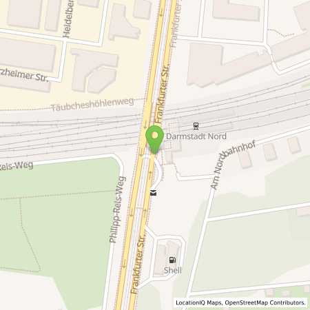 Standortübersicht der Erdgas (CNG) Tankstelle: Shell Station in 64293, Darmstadt

