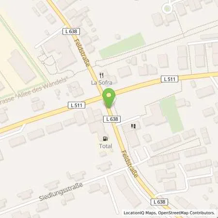 Standortübersicht der Tankstelle Total Station in 45699 Herten