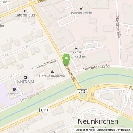 Standortübersicht der Tankstelle Esso Station in 66538 Neunkirchen