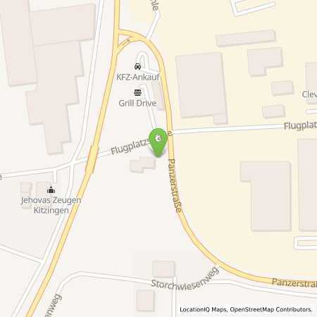 Standortübersicht der Erdgas (CNG) Tankstelle: Freie Tankstelle (Automatentankstelle) in 97318, Kitzingen
