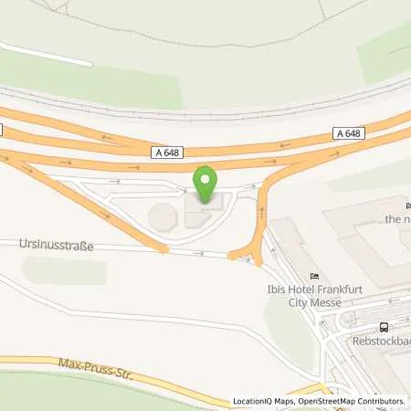 Standortübersicht der Tankstelle Esso Station in 60486 Frankfurt am Main