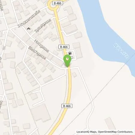 Standortübersicht der Tankstelle Freie Tankstelle Fa. Schlotter in 86732 Oettingen