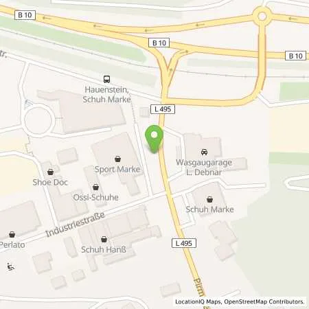 Standortübersicht der Tankstelle Freie Tankstelle am Peugeot Autohaus (Automatentankstelle) in 76846 Hauenstein