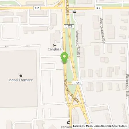 Standortübersicht der Tankstelle Shell Station in 67227 Frankenthal