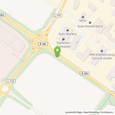 Standortübersicht der Erdgas (CNG) Tankstelle: Raiffeisen Tankstelle (Automatentankstelle) in 53359, Rheinbach
