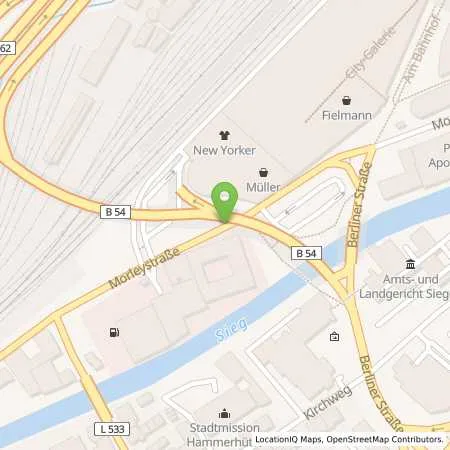 Standortübersicht der Tankstelle Betriebshoftankstelle (Automatentankstelle) in 57072 Siegen