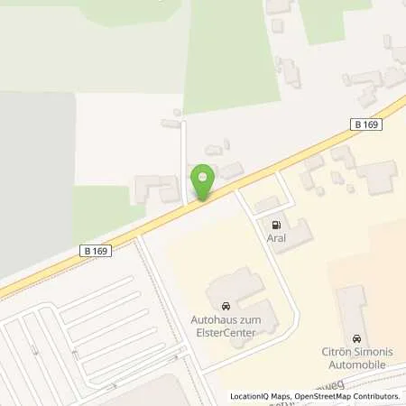 Standortübersicht der Tankstelle Aral Station in 04910 Elsterwerda