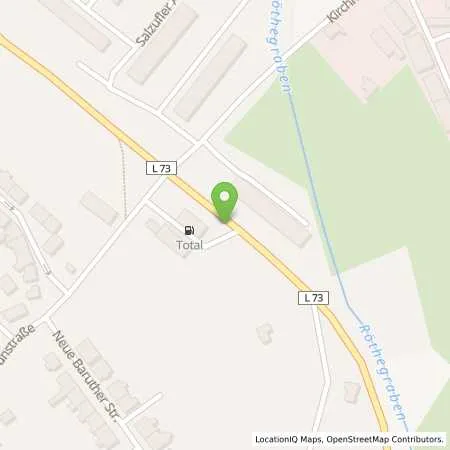 Standortübersicht der Tankstelle Total Station in 14943 Luckenwalde