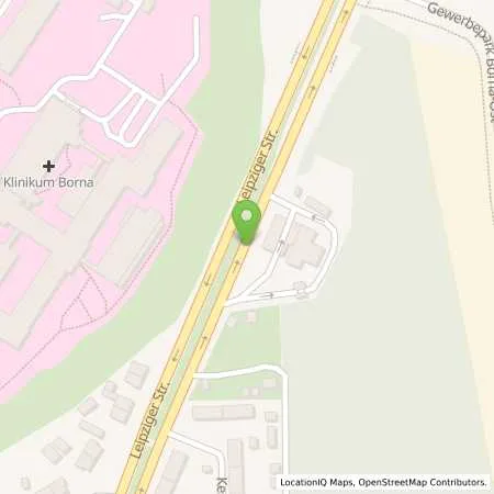 Standortübersicht der Tankstelle Esso Station in 04552 Borna