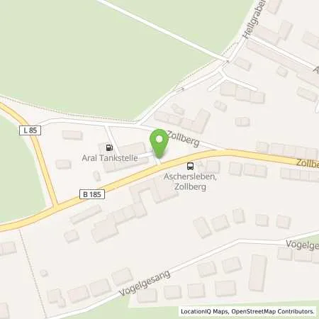 Standortübersicht der Tankstelle Aral Station in 06449 Aschersleben
