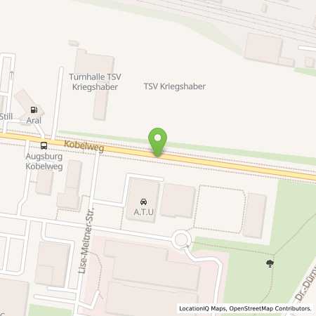 Standortübersicht der Erdgas (CNG) Tankstelle: Aral Station in 86156, Augsburg
