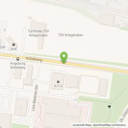 Standortübersicht der Tankstelle Aral Station in 86156 Augsburg