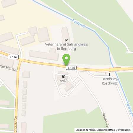 Standortübersicht der Erdgas (CNG) Tankstelle: Avia Station in 06406, Bernburg
