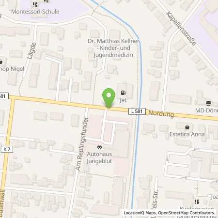 Standortübersicht der Tankstelle Jet Station in 46325 Borken