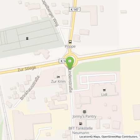 Standortübersicht der Erdgas (CNG) Tankstelle: bft Tankstelle in 49565, Bramsche
