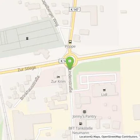 Standortübersicht der Tankstelle bft Tankstelle in 49565 Bramsche