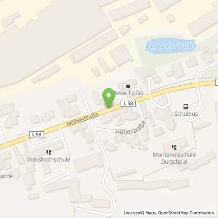 Standortübersicht der Tankstelle Aral Station in 51399 Burscheid