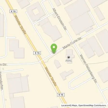 Standortübersicht der Tankstelle Aral Station E-Ost in 46446 Emmerich am Rhein