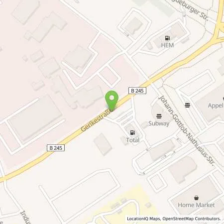 Standortübersicht der Tankstelle Total Station in 39340 Haldensleben