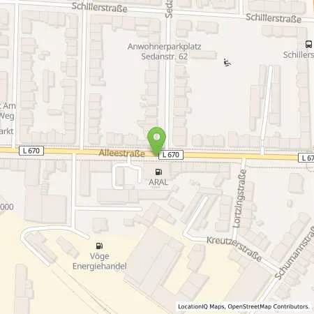 Standortübersicht der Tankstelle Aral Station in 59065 Hamm