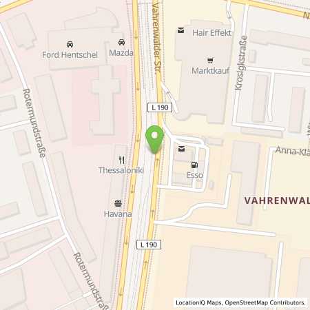 Standortübersicht der Erdgas (CNG) Tankstelle: Esso Station in 30165, Hannover
