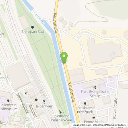 Standortübersicht der Tankstelle Betriebshoftankstelle (Automatentankstelle) in 89522 Heidenheim