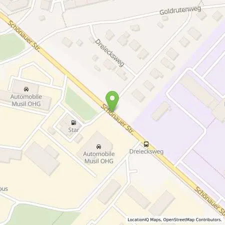 Standortübersicht der Tankstelle Star Tankstelle in 04207 Leipzig